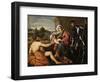 Madonna and Child, Saint John the Baptist and Saint George, Early 1530S-Paris Bordone-Framed Giclee Print