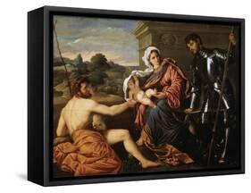 Madonna and Child, Saint John the Baptist and Saint George, Early 1530S-Paris Bordone-Framed Stretched Canvas