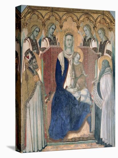 Madonna and Child, Saints and Angels-null-Stretched Canvas