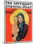 "Madonna and Child," Saturday Evening Post Cover, December 17, 1932-Ellen Pyle-Mounted Giclee Print