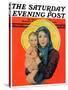 "Madonna and Child," Saturday Evening Post Cover, December 17, 1932-Ellen Pyle-Stretched Canvas