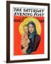 "Madonna and Child," Saturday Evening Post Cover, December 17, 1932-Ellen Pyle-Framed Giclee Print