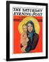 "Madonna and Child," Saturday Evening Post Cover, December 17, 1932-Ellen Pyle-Framed Giclee Print