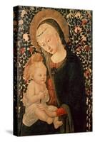 Madonna and Child Seated, Child Holding a Bird-Pier Francesco Fiorentino-Stretched Canvas