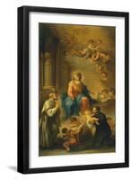 Madonna and Child, St Andrew Avellino and St Gaetano of Thiene-Giuseppe Palizzi-Framed Giclee Print