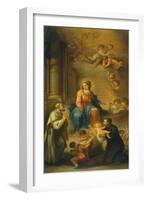 Madonna and Child, St Andrew Avellino and St Gaetano of Thiene-Giuseppe Palizzi-Framed Giclee Print