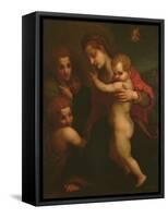 Madonna and Child, St. John and Two Angels-Andrea del Sarto-Framed Stretched Canvas