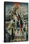 Madonna and Child, St Joseph and St Peter by Giovanni Andrea De Magistris-null-Framed Stretched Canvas