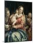 Madonna and Child, St Peter and St Agnes, 1555-1560-Paolo Caliari-Mounted Giclee Print