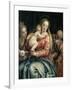 Madonna and Child, St Peter and St Agnes, 1555-1560-Paolo Caliari-Framed Giclee Print