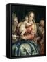 Madonna and Child, St Peter and St Agnes, 1555-1560-Paolo Caliari-Framed Stretched Canvas