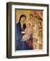 Madonna and Child Surrounded by Angels-Duccio Di buoninsegna-Framed Giclee Print