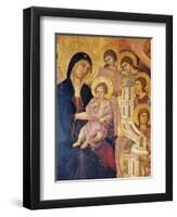 Madonna and Child Surrounded by Angels-Duccio Di buoninsegna-Framed Giclee Print