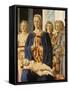 Madonna and Child Surrounded by Angels-null-Framed Stretched Canvas