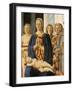 Madonna and Child Surrounded by Angels-null-Framed Giclee Print