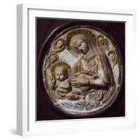 Madonna and Child, Terracotta Tondo, Villa Contarini, Piazzola Sul Brenta, Veneto, Italy-null-Framed Giclee Print