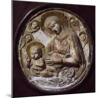 Madonna and Child, Terracotta Tondo, Villa Contarini, Piazzola Sul Brenta, Veneto, Italy-null-Mounted Giclee Print