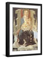 Madonna and Child, the Crypt of Saint Columban's Abbey, Bobbio, Emilia-Romagna, Italy-null-Framed Giclee Print