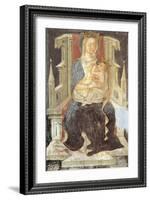 Madonna and Child, the Crypt of Saint Columban's Abbey, Bobbio, Emilia-Romagna, Italy-null-Framed Giclee Print