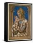 Madonna and Child under an Arch, 1508 (Woodcut, Overworked with Watercolour and Bodycolour)-Hans Burgkmair-Framed Stretched Canvas