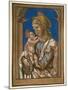 Madonna and Child under an Arch, 1508 (Woodcut, Overworked with Watercolour and Bodycolour)-Hans Burgkmair-Mounted Giclee Print