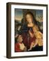 Madonna and Child with a Cardinal as a Benefactor, C.1500-Bernardino di Betto Pinturicchio-Framed Giclee Print