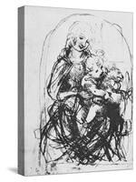 'Madonna and Child with a Cat', 1478-1481 (1945)-Leonardo Da Vinci-Stretched Canvas