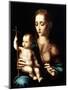 Madonna and Child with a Cross-Shaped Distaff, 1570S-Luis De morales-Mounted Giclee Print