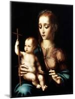 Madonna and Child with a Cross-Shaped Distaff, 1570S-Luis De morales-Mounted Giclee Print