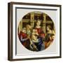 Madonna and Child with a Male Saint, Catherine of Alexandria and a Donor, c.1500-Michelangelo di Pietro Membrini-Framed Giclee Print
