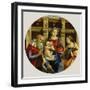 Madonna and Child with a Male Saint, Catherine of Alexandria and a Donor, c.1500-Michelangelo di Pietro Membrini-Framed Giclee Print