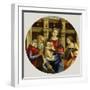 Madonna and Child with a Male Saint, Catherine of Alexandria and a Donor, c.1500-Michelangelo di Pietro Membrini-Framed Giclee Print