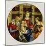 Madonna and Child with a Male Saint, Catherine of Alexandria and a Donor, c.1500-Michelangelo di Pietro Membrini-Mounted Giclee Print