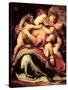 Madonna and Child with an Angel and the Infant St. John the Baptist-Francesco Salviati-Stretched Canvas