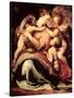 Madonna and Child with an Angel and the Infant St. John the Baptist-Francesco Salviati-Stretched Canvas