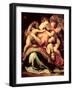 Madonna and Child with an Angel and the Infant St. John the Baptist-Francesco Salviati-Framed Giclee Print