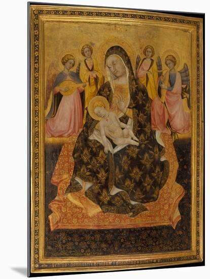Madonna and Child with Angels, 1420-Pietro di Domenico da Montepulciano-Mounted Giclee Print