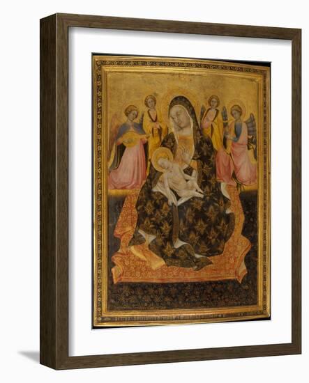 Madonna and Child with Angels, 1420-Pietro di Domenico da Montepulciano-Framed Giclee Print