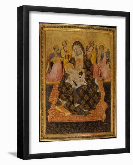 Madonna and Child with Angels, 1420-Pietro di Domenico da Montepulciano-Framed Giclee Print