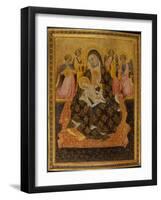 Madonna and Child with Angels, 1420-Pietro di Domenico da Montepulciano-Framed Giclee Print