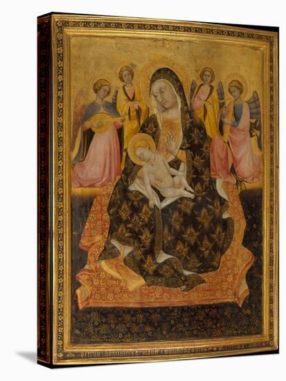 Madonna and Child with Angels, 1420-Pietro di Domenico da Montepulciano-Stretched Canvas