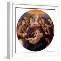 Madonna and Child with Angels, 1487-Sandro Botticelli-Framed Giclee Print