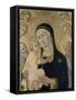Madonna and Child with Angels and Saints, C.1450-Sano di Pietro-Framed Stretched Canvas