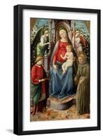 Madonna and Child with Angels and Saints-Francesco Di Stefano Pesellino-Framed Giclee Print