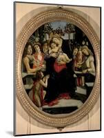 Madonna and Child with Angels and St. John the Baptist-Sandro Botticelli-Mounted Giclee Print