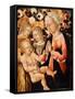 Madonna and Child with Angels, C.1475-Giovanni di Paolo-Framed Stretched Canvas