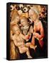 Madonna and Child with Angels, C.1475-Giovanni di Paolo-Framed Stretched Canvas