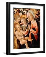 Madonna and Child with Angels, C.1475-Giovanni di Paolo-Framed Giclee Print