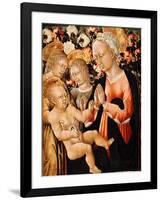 Madonna and Child with Angels, C.1475-Giovanni di Paolo-Framed Giclee Print
