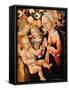 Madonna and Child with Angels, C.1475-Giovanni di Paolo-Framed Stretched Canvas